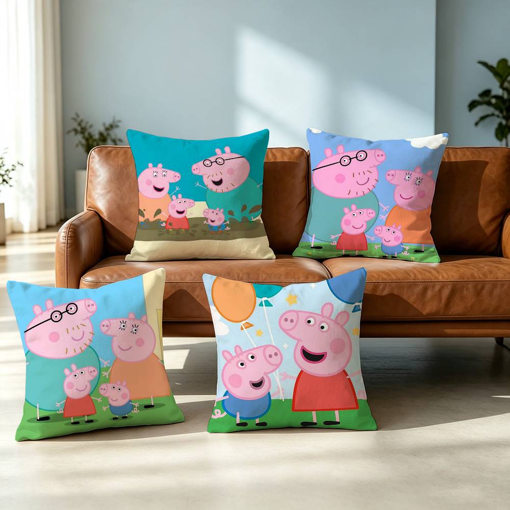 Home Textiles Inc - Peppa Pig C-Cartoon P-Pink Square Double-Sided