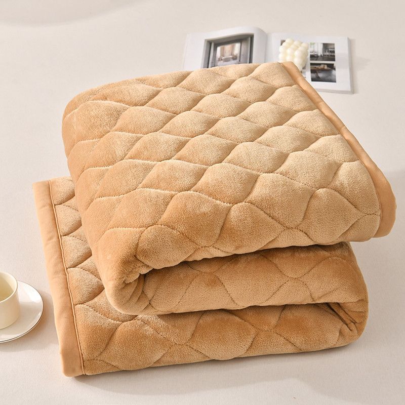 Thickened Flannel Mattress Hou - Mattress Pad Topper review and price