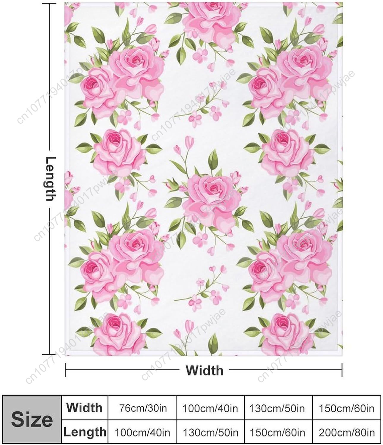 Pink Flower Throw Blanket Flor - Quality Home Textiles review and price