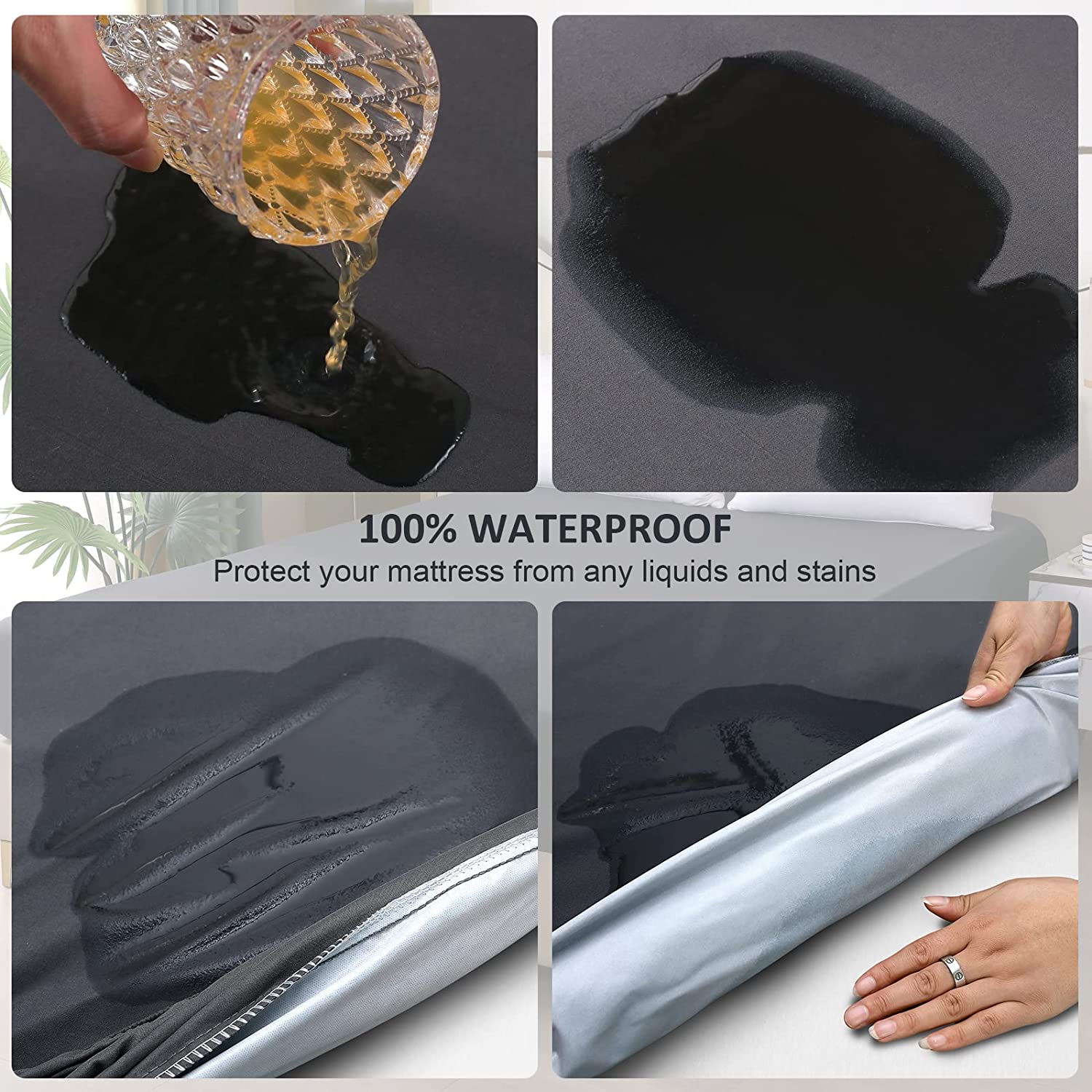 Solid Mattress Protector Water - Mattress Pad Topper review and price