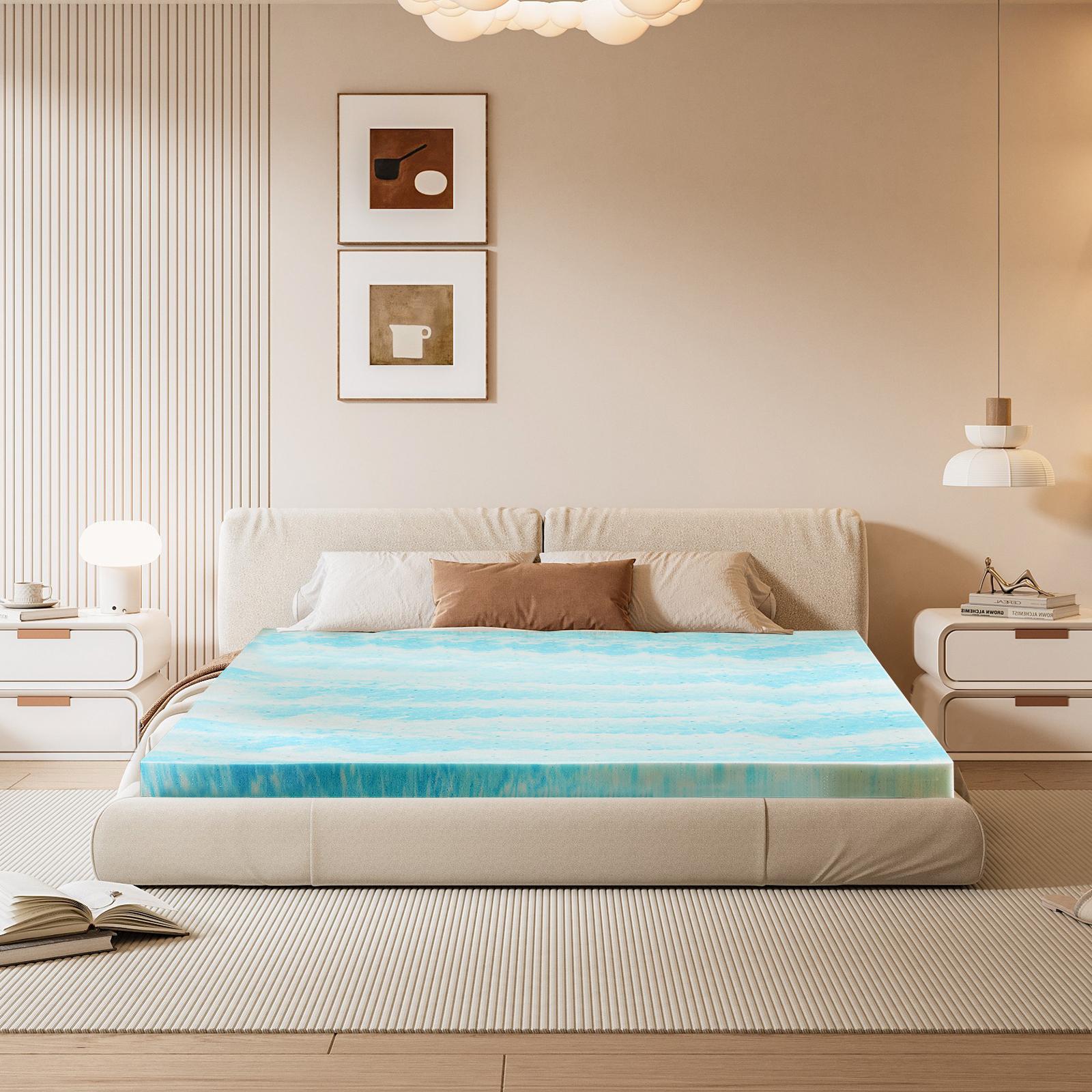 2 Inch Cooling Gel Swirl Memor - Mattress Pad Topper review and price