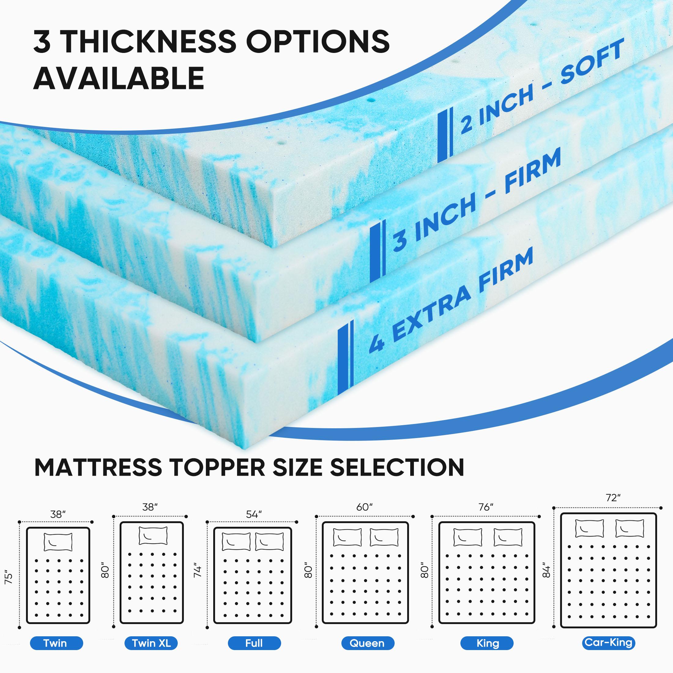 2 Inch Cooling Gel Swirl Memor - Mattress Pad Topper review and price