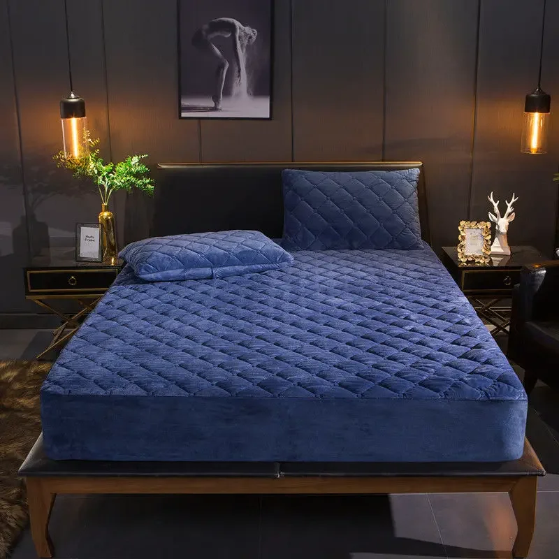 Crystal Velvet Thicken Quilted - Mattress Pad Topper review and price