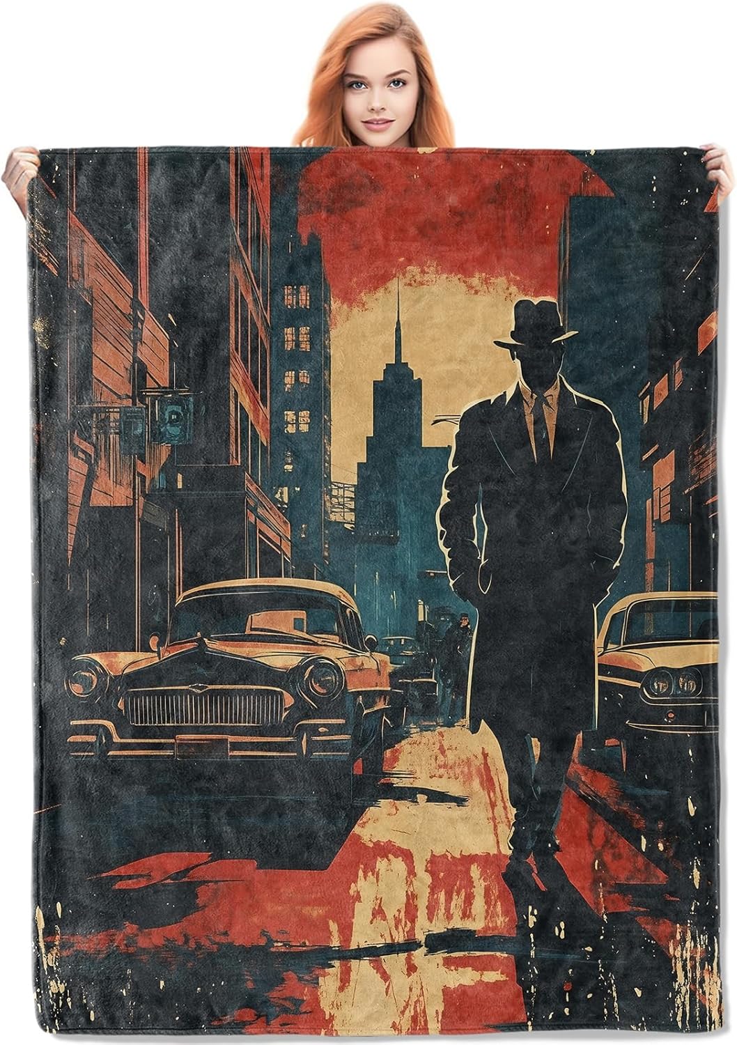 Noir Detective Blanket Gifts f - Quality Home Textiles review and price