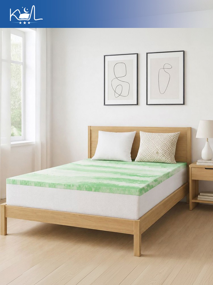 White Green Color Mixed Cloud  - Mattress Pad Topper review and price
