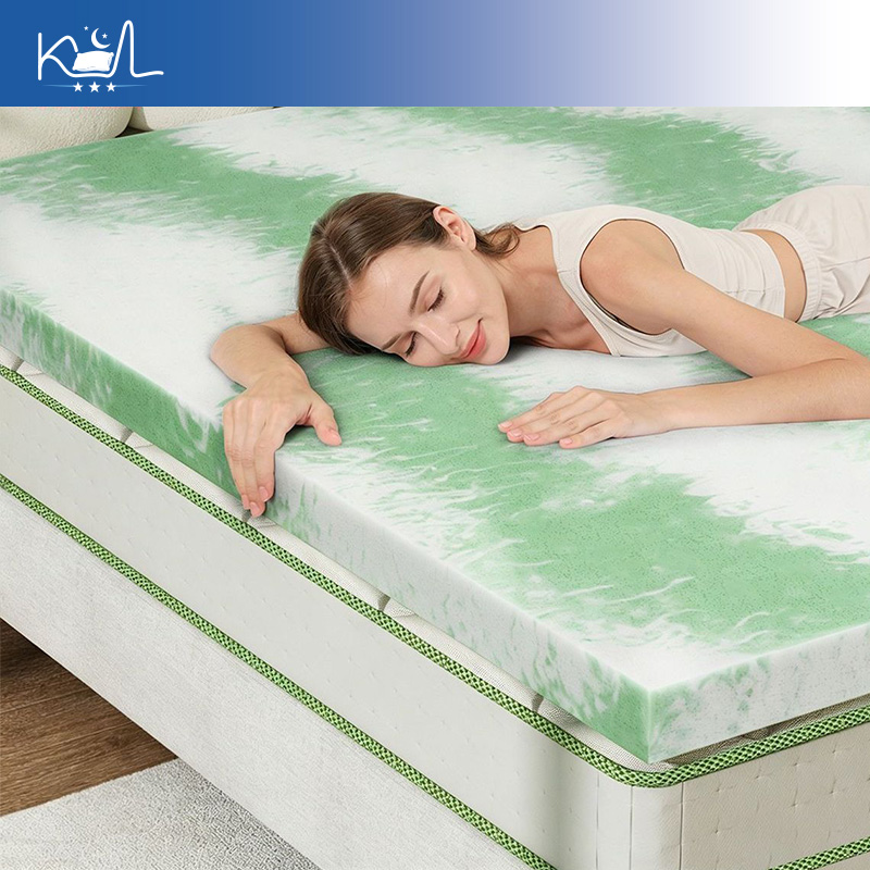 White Green Color Mixed Cloud  - Mattress Pad Topper review and price